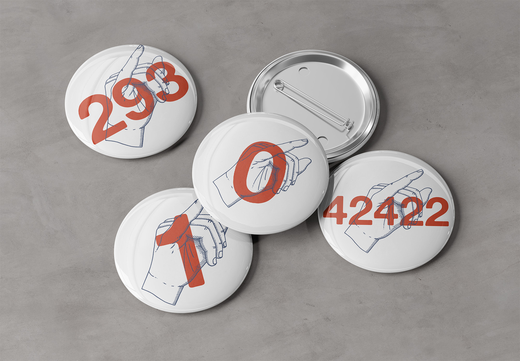 Badges Zinsolents numérotés